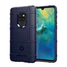 Gigapack Szilikon telefonvédő (közepesen ütésálló, négyzet minta) SÖTÉTKÉK Huawei Mate 20 tok és táska