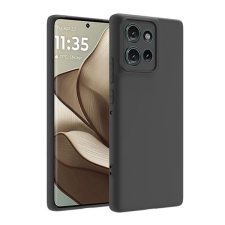Gigapack Szilikon telefonvédő (matt) FEKETE Motorola Edge 50 5G tok és táska