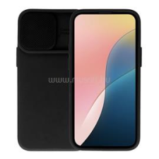 Gigapack Szilikon telefonvédő (matt, mikrofiber plüss belső, kameravédő) FEKETE (GP-153314) tok és táska