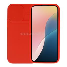 Gigapack Szilikon telefonvédő (matt, mikrofiber plüss belső, kameravédő) PIROS (GP-153839) tok és táska