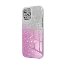 Gigapack Szilikon telefonvédő (műanyag belső, csillogó hátlap) RÓZSASZÍN / ÁTLÁTSZÓ Samsung Galaxy S23 FE (SM-S711) tok és táska