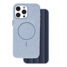 Gigapack Szilikon telefonvédő (műanyag hátlap, kameravédő, MagSafe, csillogó) VILÁGOSKÉK Apple iPhone 16 Pro tok és táska