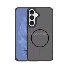 Gigapack Szilikon telefonvédő (műanyag hátlap, ütésállóság, légpárnás sarok, kameravédő, MagSafe) FEKETE (GP-181516) tok és táska