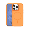 Gigapack Szilikon telefonvédő (műanyag hátlap, ütésállóság, légpárnás sarok, kameravédő, MagSafe) NARANCSSÁRGA Apple iPhone 14 Pro