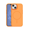 Gigapack Szilikon telefonvédő (műanyag hátlap, ütésállóság, légpárnás sarok, kameravédő, MagSafe) NARANCSSÁRGA Apple iPhone 15