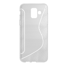 Gigapack Szilikon telefonvédő (S-line, karbon minta) ÁTLÁTSZÓ [Samsung Galaxy A6 (2018) SM-A600F] (5996457776405) tok és táska