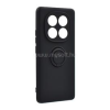 Gigapack Szilikon telefonvédő (tartógyűrű, mikrofiber plüss belső, mágneses, kameravédő) FEKETE (GP-166872)