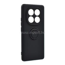 Gigapack Szilikon telefonvédő (tartógyűrű, mikrofiber plüss belső, mágneses, kameravédő) FEKETE (GP-166872) tok és táska