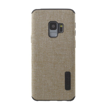 Gigapack Szilikon telefonvédő (textil bevonat) VILÁGOSBARNA [Samsung Galaxy S9 (SM-G960)] (5996457781782) tok és táska