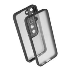 Gigapack Szilikon telefonvédő (ütésállóság, akril hátlap, kameravédő) FEKETE (GP-153342) tok és táska