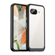 Gigapack Szilikon telefonvédő (ütésállóság, átlátszó hátlap) FEKETE Google Pixel 9a tok és táska