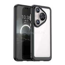 Gigapack Szilikon telefonvédő (ütésállóság, átlátszó hátlap) FEKETE (GP-158208) tok és táska