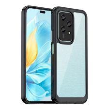 Gigapack Szilikon telefonvédő (ütésállóság, átlátszó hátlap) FEKETE Honor 200 Lite tok és táska