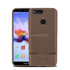 Gigapack Szilikon telefonvédő (ütésállóság, bőr hatású, szálcsiszolt) BARNA (GP-76888) tok és táska