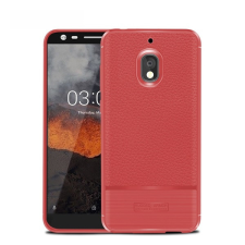 Gigapack Szilikon telefonvédő (ütésállóság, bőr hatású, szálcsiszolt) PIROS tok és táska