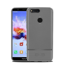 Gigapack Szilikon telefonvédő (ütésállóság, bőr hatású, szálcsiszolt) SZÜRKE tok és táska