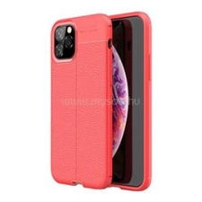 Gigapack Szilikon telefonvédő (ütésállóság, bőr hatású, varrás minta) PIROS (GP-90148) tok és táska