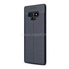 Gigapack Szilikon telefonvédő (ütésállóság, bőr hatású, varrás minta) SÖTÉTKÉK (GP-79071) tok és táska