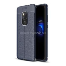 Gigapack Szilikon telefonvédő (ütésállóság, bőr hatású, varrás minta) SÖTÉTKÉK (GP-81809) tok és táska