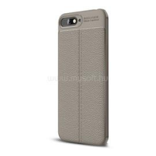 Gigapack Szilikon telefonvédő (ütésállóság, bőr hatású, varrás minta) SZÜRKE (GP-79254) tok és táska