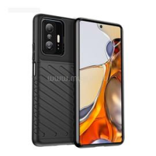 Gigapack Szilikon telefonvédő (ütésállóság, csíkos, dombor minta) FEKETE (GP-111458) tok és táska