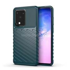 Gigapack Szilikon telefonvédő (ütésállóság, csíkos, dombor minta) SÖTÉTZÖLD (GP-92965) tok és táska