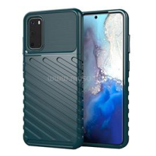 Gigapack Szilikon telefonvédő (ütésállóság, csíkos, dombor minta) SÖTÉTZÖLD (GP-92966) tok és táska