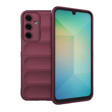 Gigapack Szilikon telefonvédő (ütésállóság, kameravédő, 3D) BORDÓ Samsung Galaxy A16 tok és táska
