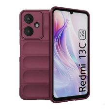 Gigapack Szilikon telefonvédő (ütésállóság, kameravédő, 3D) BORDÓ Xiaomi Redmi 13C 5G tok és táska