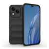 Gigapack Szilikon telefonvédő (ütésállóság, kameravédő, 3D) FEKETE Honor 400 Lite