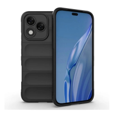Gigapack Szilikon telefonvédő (ütésállóság, kameravédő, 3D) FEKETE Honor 400 Lite tok és táska