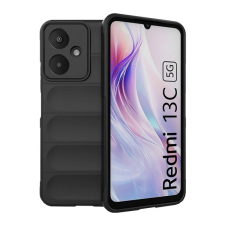 Gigapack Szilikon telefonvédő (ütésállóság, kameravédő, 3D) FEKETE Xiaomi Redmi 13C 5G tok és táska
