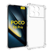 Gigapack Szilikon telefonvédő (ütésállóság, légpárnás sarok) ÁTLÁTSZÓ Xiaomi Poco F6 Pro tok és táska