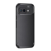 Gigapack Szilikon telefonvédő (ütésállóság, légpárnás sarok, karbon minta) FEKETE Google Pixel 9a