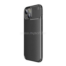 Gigapack Szilikon telefonvédő (ütésállóság, légpárnás sarok, karbon minta) FEKETE (GP-123429) tok és táska