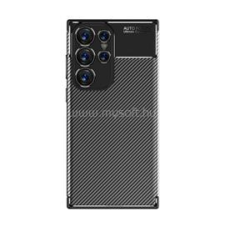 Gigapack Szilikon telefonvédő (ütésállóság, légpárnás sarok, karbon minta) FEKETE (GP-134831) tok és táska