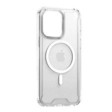 Gigapack Szilikon telefonvédő (ütésállóság, légpárnás sarok, MagSafe) ÁTLÁTSZÓ Apple iPhone 16 tok és táska