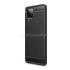 Gigapack Szilikon telefonvédő (ütésállóság, légpárnás sarok, szálcsiszolt, karbon minta) FEKETE (GP-103144)