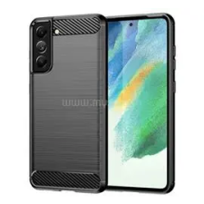 Gigapack Szilikon telefonvédő (ütésállóság, légpárnás sarok, szálcsiszolt, karbon minta) FEKETE (GP-112571) tok és táska