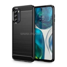 Gigapack Szilikon telefonvédő (ütésállóság, légpárnás sarok, szálcsiszolt, karbon minta) FEKETE (GP-132582) tok és táska