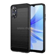 Gigapack Szilikon telefonvédő (ütésállóság, légpárnás sarok, szálcsiszolt, karbon minta) FEKETE (GP-134113) tok és táska