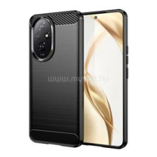 Gigapack Szilikon telefonvédő (ütésállóság, légpárnás sarok, szálcsiszolt, karbon minta) FEKETE (GP-159614) tok és táska