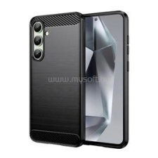 Gigapack Szilikon telefonvédő (ütésállóság, légpárnás sarok, szálcsiszolt, karbon minta) FEKETE (GP-161666) tok és táska