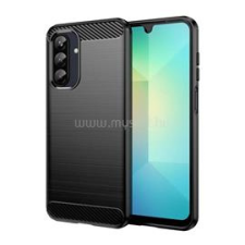 Gigapack Szilikon telefonvédő (ütésállóság, légpárnás sarok, szálcsiszolt, karbon minta) FEKETE (GP-165206) tok és táska