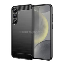 Gigapack Szilikon telefonvédő (ütésállóság, légpárnás sarok, szálcsiszolt, karbon minta) FEKETE (GP-166764) tok és táska