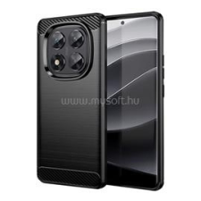 Gigapack Szilikon telefonvédő (ütésállóság, légpárnás sarok, szálcsiszolt, karbon minta) FEKETE (GP-167557) tok és táska