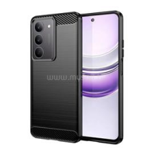 Gigapack Szilikon telefonvédő (ütésállóság, légpárnás sarok, szálcsiszolt, karbon minta) FEKETE (GP-171940) tok és táska