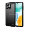 Gigapack Szilikon telefonvédő (ütésállóság, légpárnás sarok, szálcsiszolt, karbon minta) FEKETE (GP-178947)