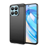 Gigapack Szilikon telefonvédő (ütésállóság, légpárnás sarok, szálcsiszolt, karbon minta) FEKETE Honor X8a "Gigapack csomagolás" (GP-139066) (GP-139066)