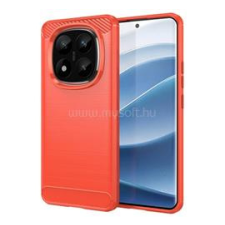 Gigapack Szilikon telefonvédő (ütésállóság, légpárnás sarok, szálcsiszolt, karbon minta) PIROS (GP-166767) tok és táska